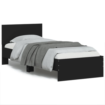 vidaXL Bed Frame without Mattress with LED Lights 75x190 cm