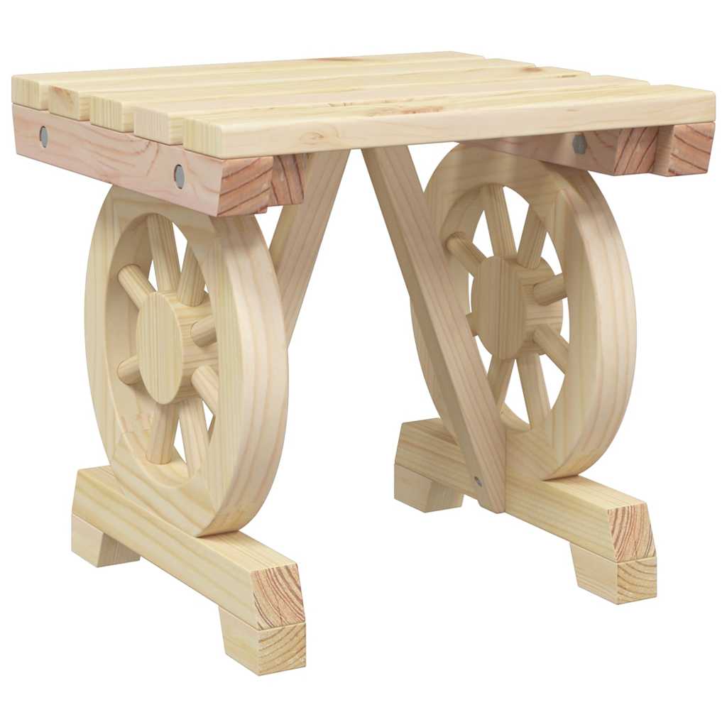 vidaXL Garden Footstool 40x36.5x38.5 cm Solid Wood Fir 2