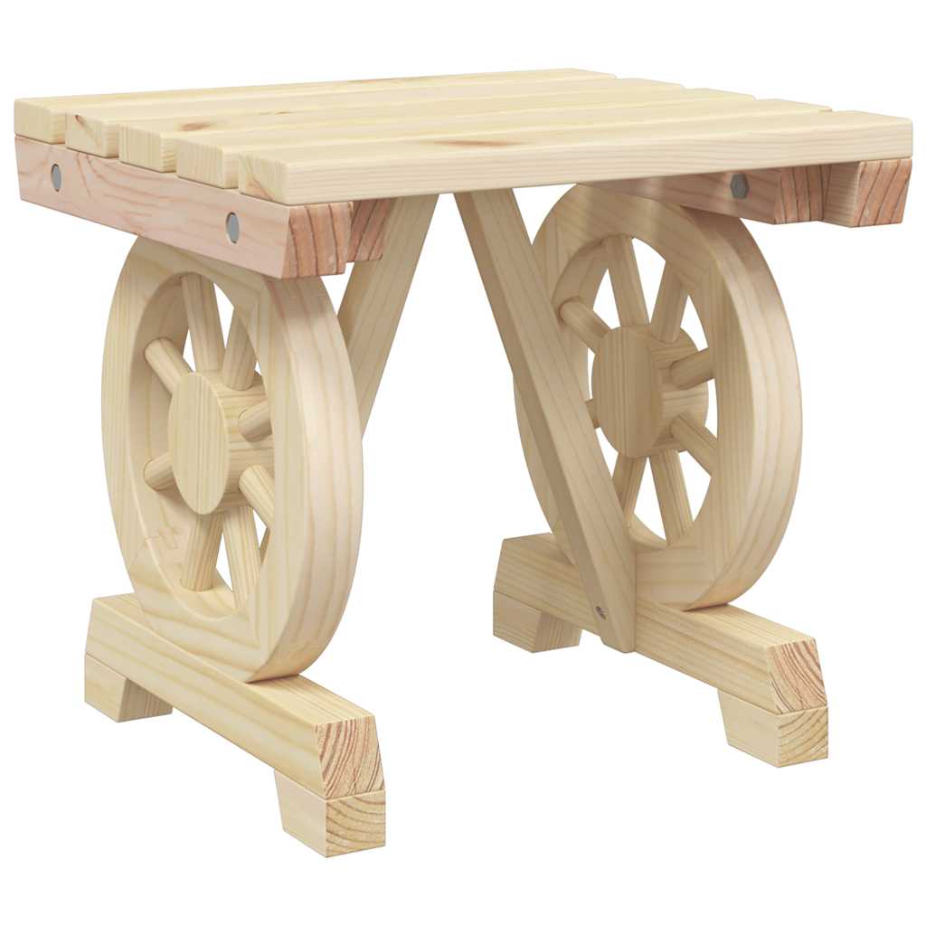 vidaXL Garden Footstool 40x36.5x38.5 cm Solid Wood Fir 6