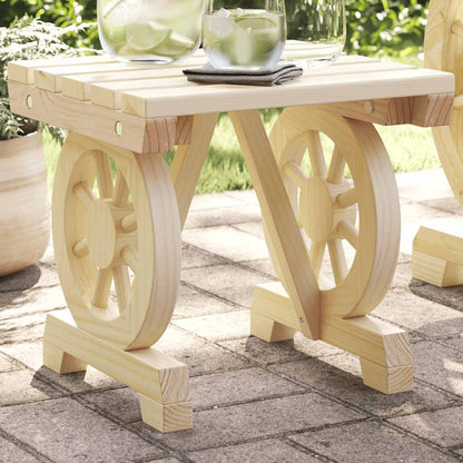 vidaXL Garden Footstool 40x36.5x38.5 cm Solid Wood Fir 1