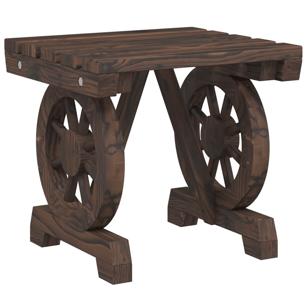 vidaXL Garden Footstool 40x36.5x38.5 cm Solid Wood Fir 2