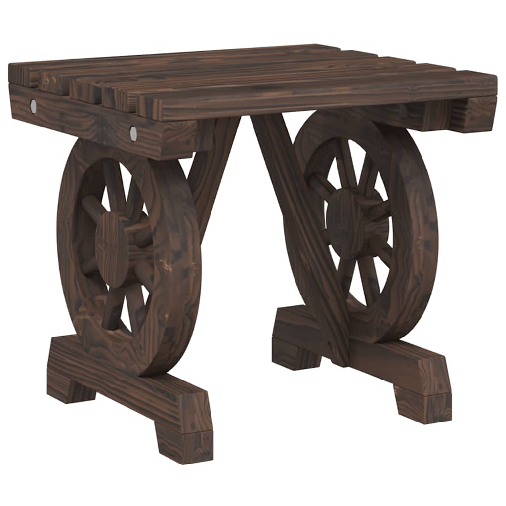 vidaXL Garden Footstool 40x36.5x38.5 cm Solid Wood Fir 6