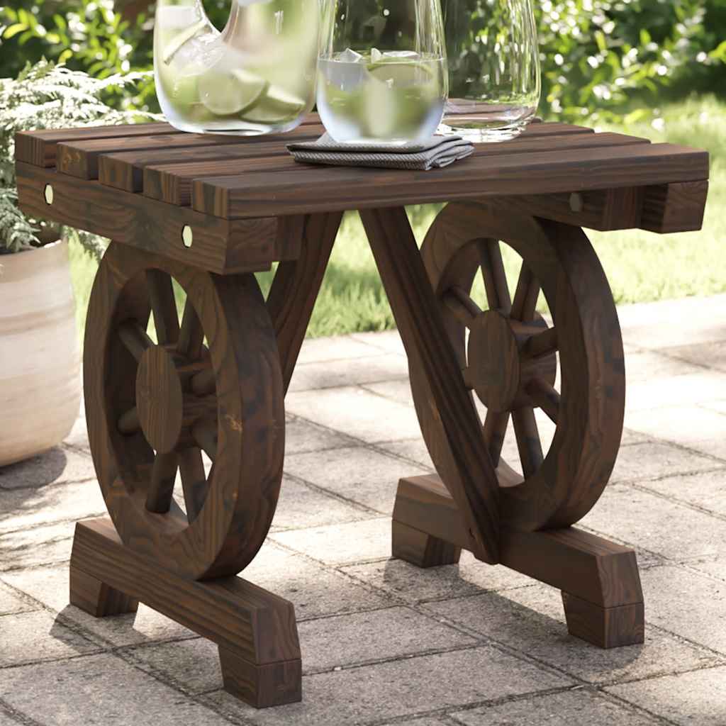 vidaXL Garden Footstool 40x36.5x38.5 cm Solid Wood Fir 1