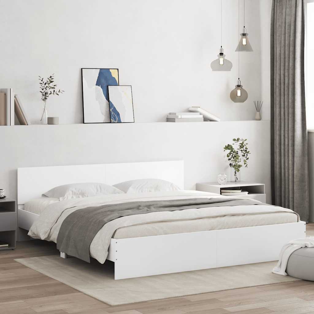 vidaXL Bed Frame without Mattress White