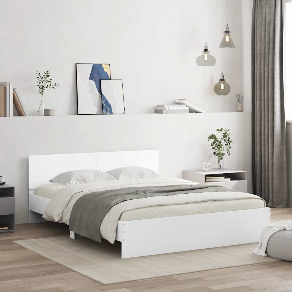 vidaXL Bed Frame without Mattress White