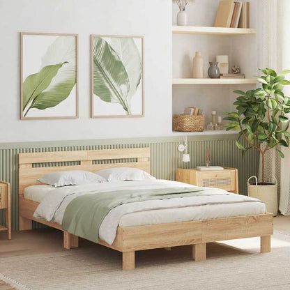 Bed Frame without Mattress Sonoma Oak