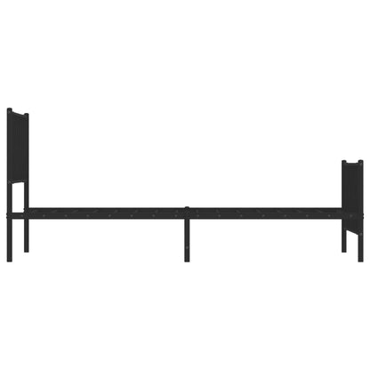 vidaXL Metal Bed Frame without Mattress with Footboard Black 90x190cm 6