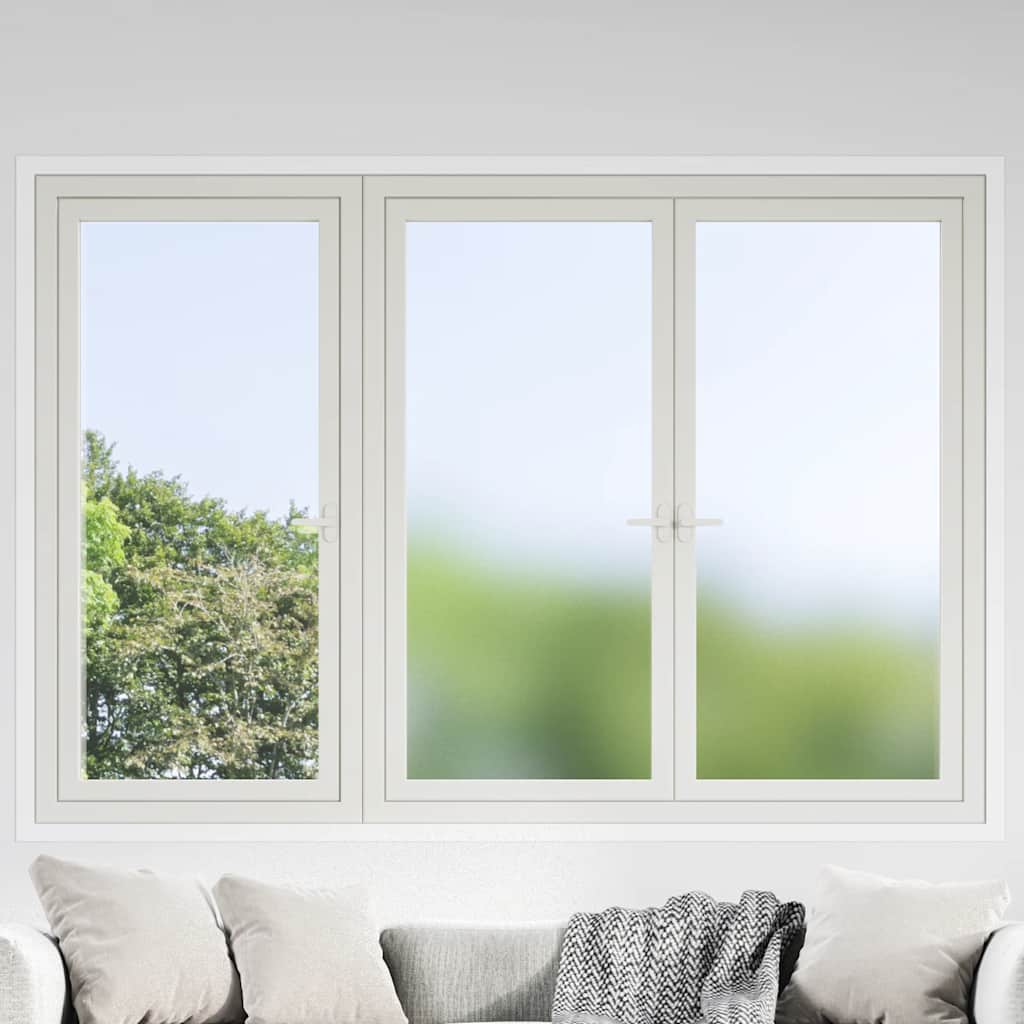 vidaXL Window Films 3 pcs Static Frosted Grey PVC 1