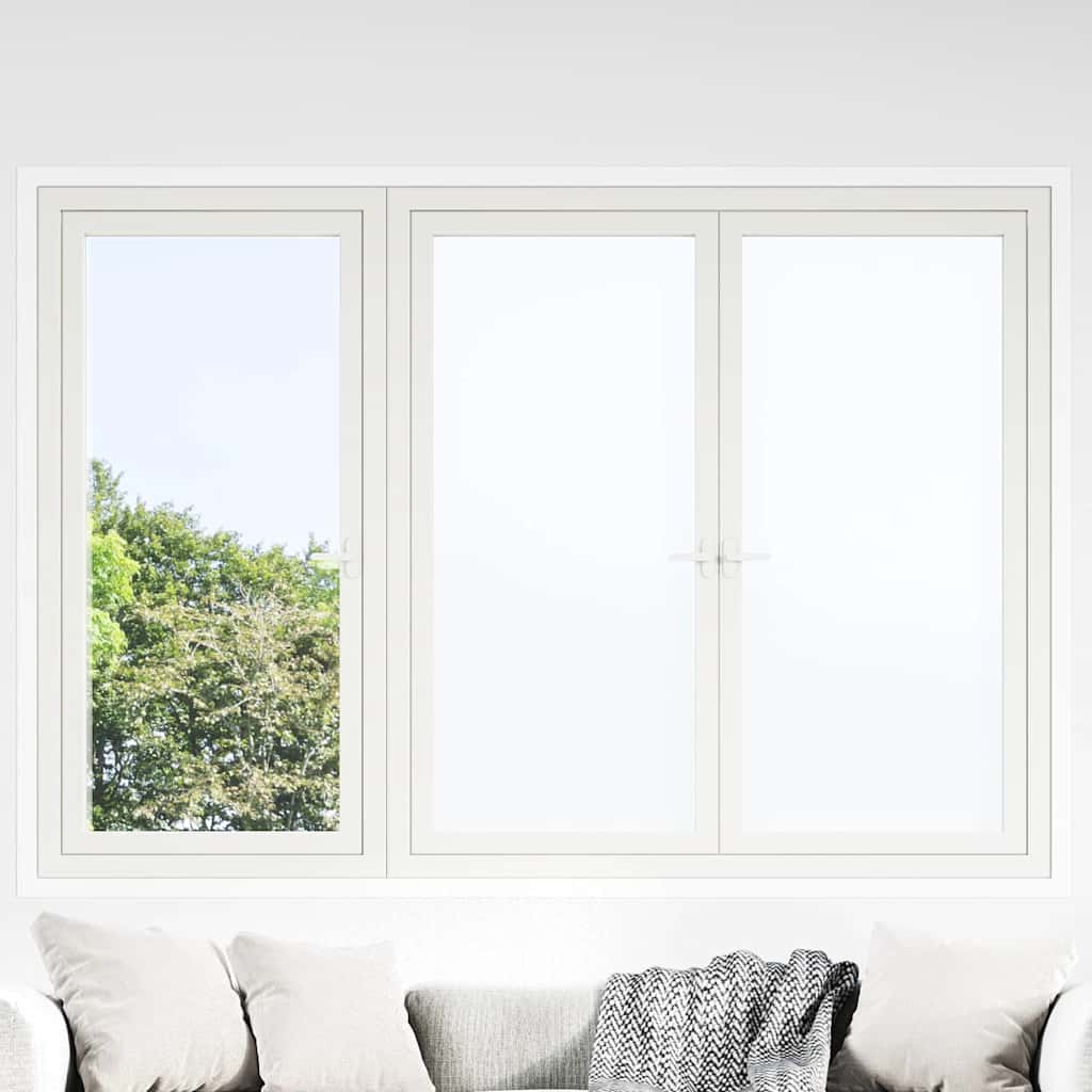 vidaXL Window Films 3 pcs Static Frosted White PVC 1