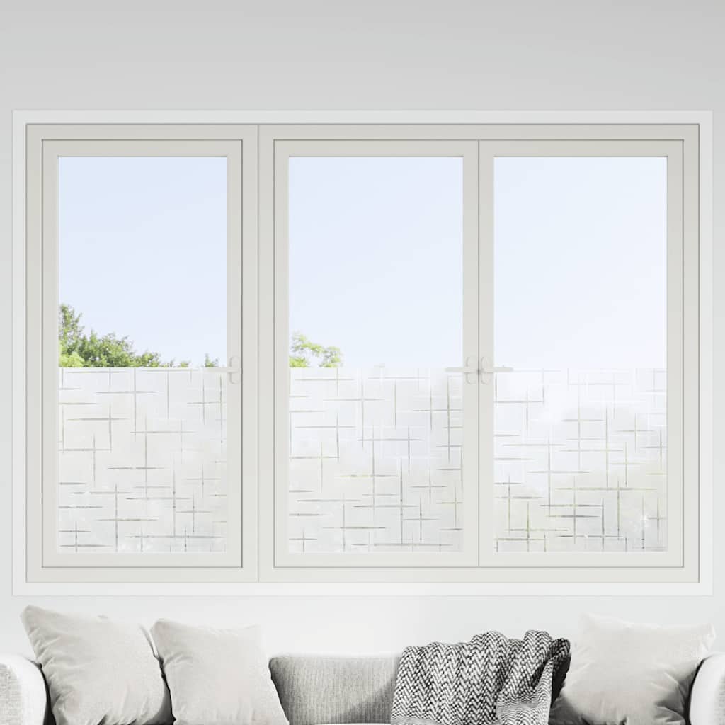 vidaXL Window Films 4 pcs Frosted Star Pattern PVC 1