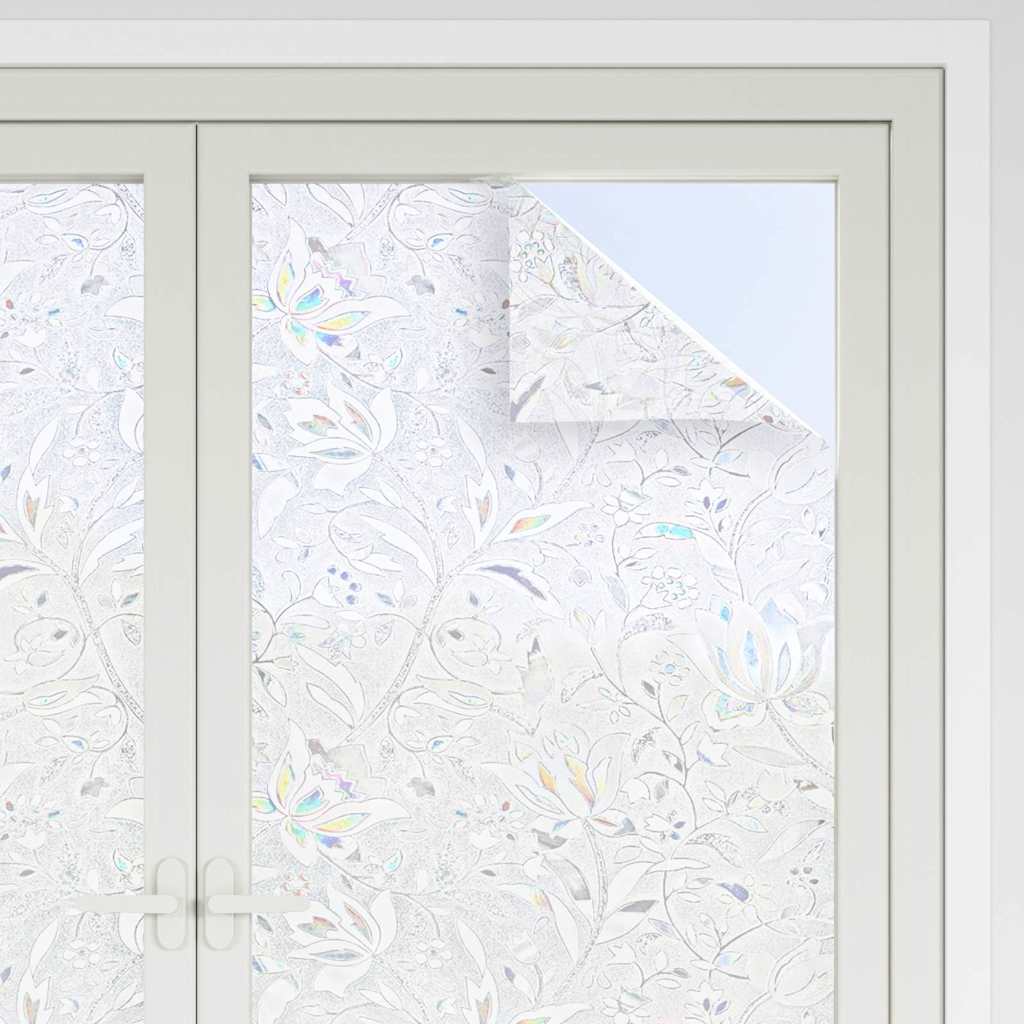 vidaXL Window Films 4 pcs Frosted Flower Pattern PVC 3