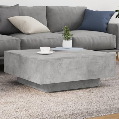 Coffee Table 80x80x31 cm Engineered Wood Concrete grey