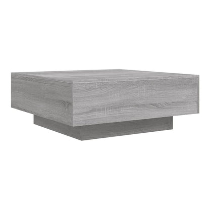 Coffee Table 80x80x31 cm Engineered Wood Grey sonoma