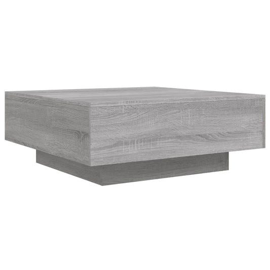 vidaXL Coffee Table Grey Sonoma 80x80x31 cm Engineered Wood 2