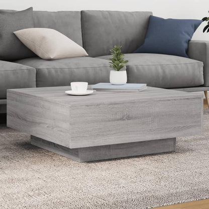 Coffee Table 80x80x31 cm Engineered Wood Grey sonoma