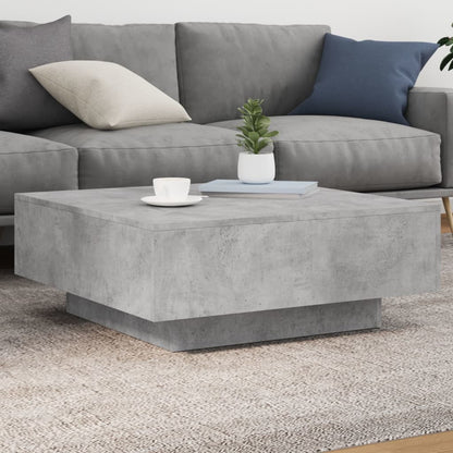 vidaXL Coffee Table with LED Lights 80x80x31 cm