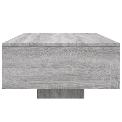 vidaXL Coffee Table with LED Lights Grey Sonoma 85x55x31 cm 6