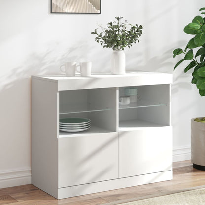 vidaXL Sideboard with LED Lights 81x37x67 cm