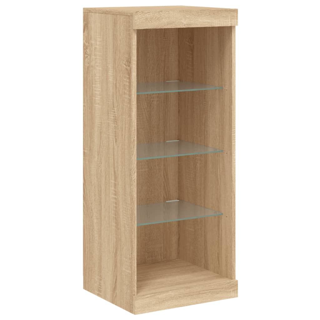 vidaXL Sideboard with LED Lights Sonoma Oak 41x37x100 cm 5