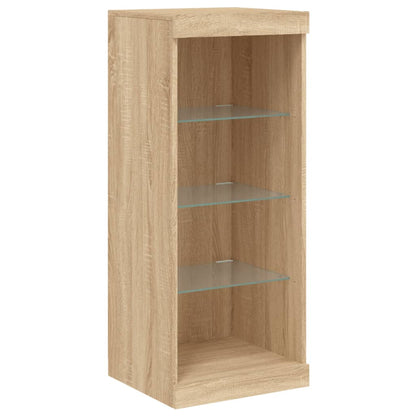 vidaXL Sideboard with LED Lights Sonoma Oak 41x37x100 cm 5