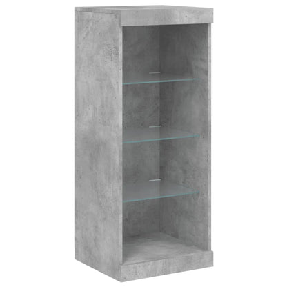 vidaXL Sideboard with LED Lights Concrete Grey 41x37x100 cm 5