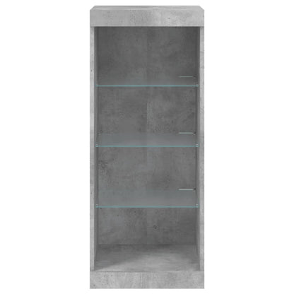 vidaXL Sideboard with LED Lights Concrete Grey 41x37x100 cm 6