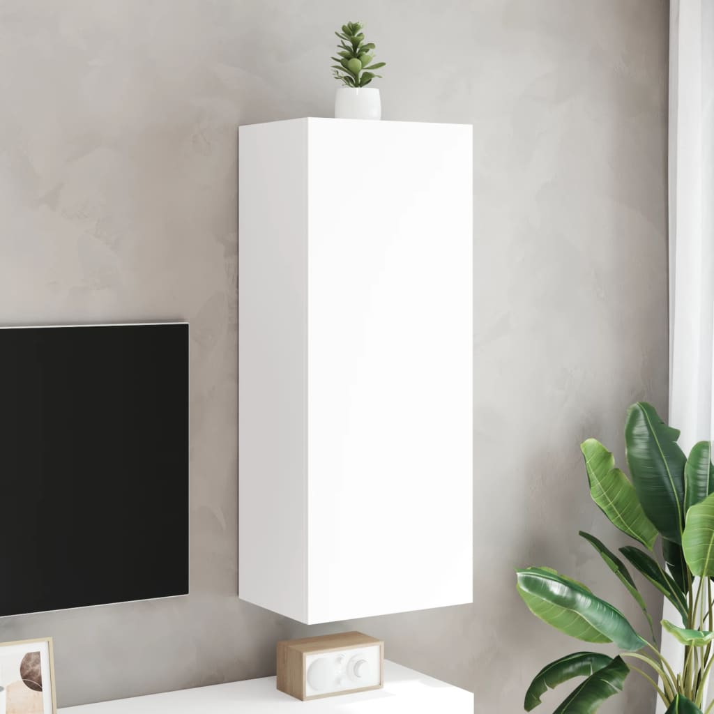 vidaXL TV Wall Cabinet White 40.5x30x102 cm Engineered Wood 3