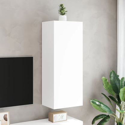 vidaXL TV Wall Cabinet White 40.5x30x102 cm Engineered Wood 3