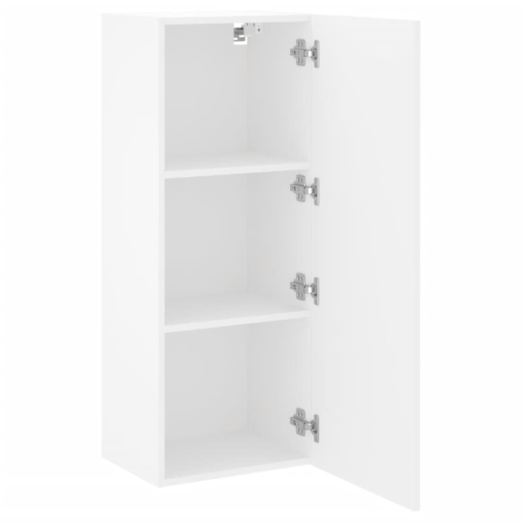 vidaXL TV Wall Cabinet White 40.5x30x102 cm Engineered Wood 6