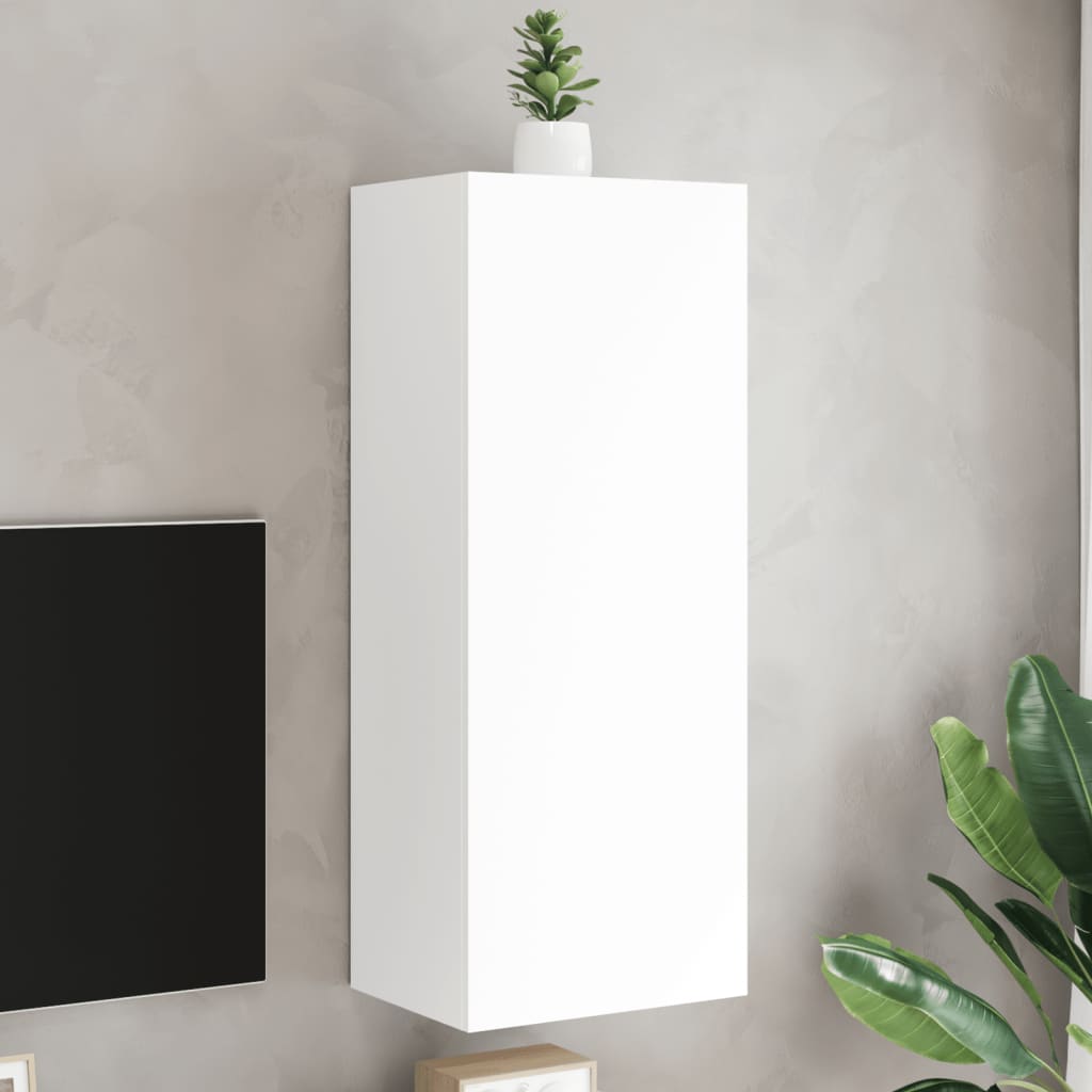 vidaXL TV Wall Cabinet White 40.5x30x102 cm Engineered Wood 1