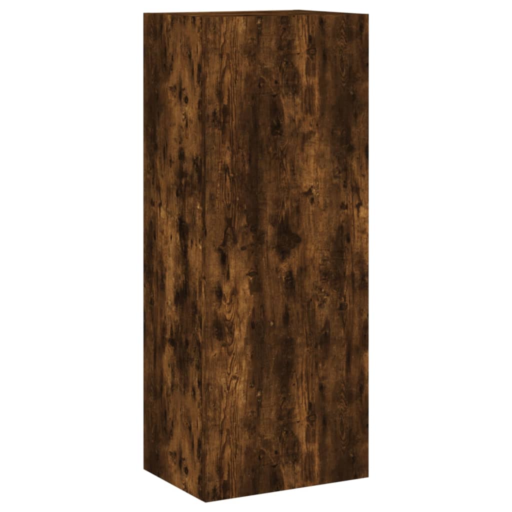 vidaXL TV Wall Cabinet Smoked Oak 40.5x30x102 cm Engineered Wood 2