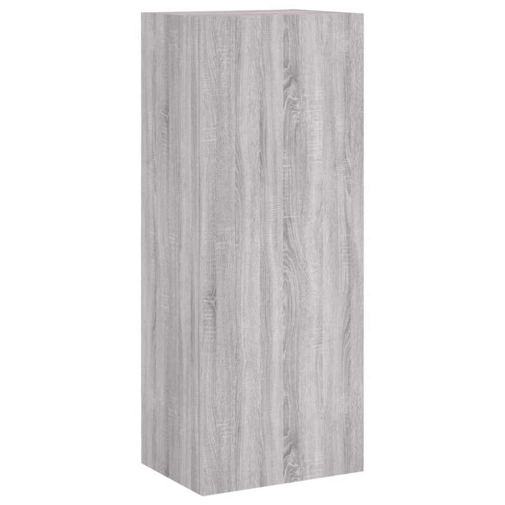 vidaXL TV Wall Cabinet Grey Sonoma 40.5x30x102 cm Engineered Wood 2