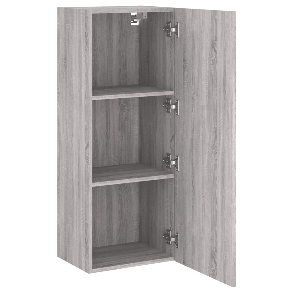 vidaXL TV Wall Cabinet Grey Sonoma 40.5x30x102 cm Engineered Wood 6