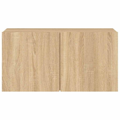 vidaXL TV Cabinet Wall-mounted Sonoma Oak 80x30x41 cm 6