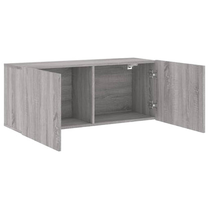 vidaXL TV Cabinet Wall-mounted Grey Sonoma 100x30x41 cm 5