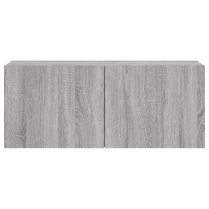 vidaXL TV Cabinet Wall-mounted Grey Sonoma 100x30x41 cm 6