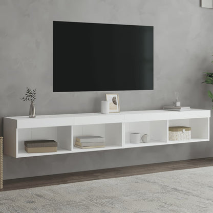 vidaXL TV Cabinet Set with LED Lights 100x30x30 cm 2 pcs