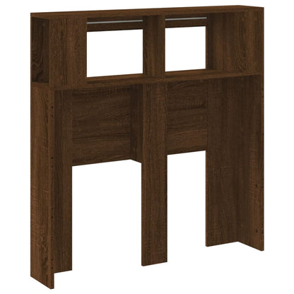 vidaXL LED Headboard Brown Oak 100x18,5x103,5 cm Engineered Wood 6