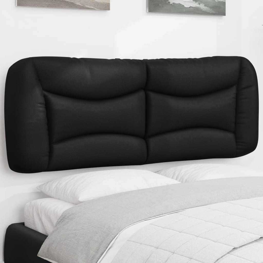 vidaXL Headboard Cushion Black 135 cm Faux Leather 1