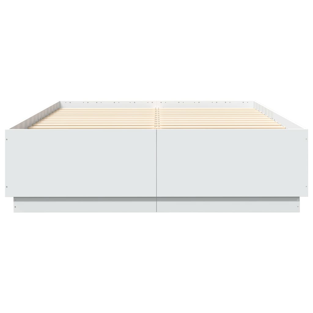 Bed Frame without Mattress 150x200 cm White
