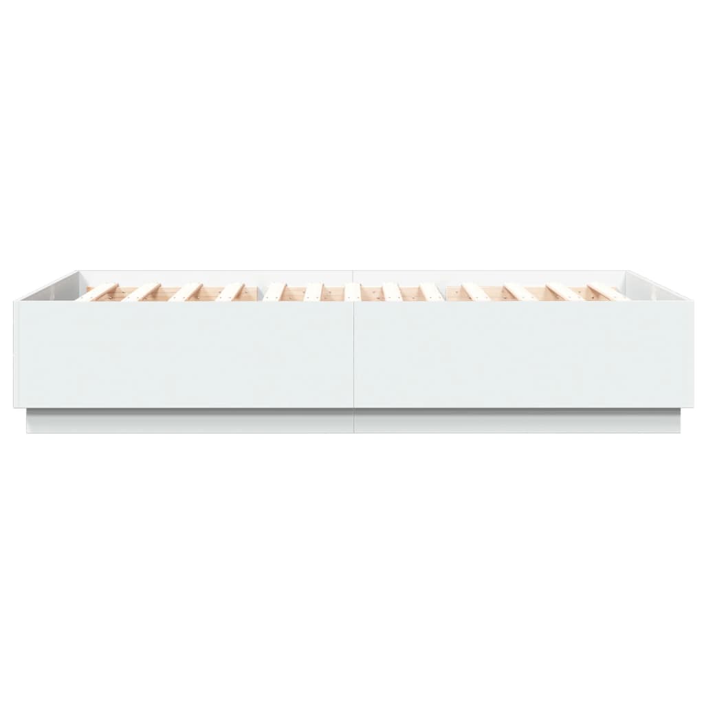 Bed Frame without Mattress 150x200 cm White