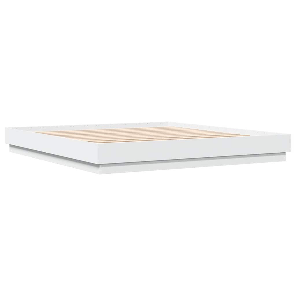 Bed Frame without Mattress 180x200 cm White