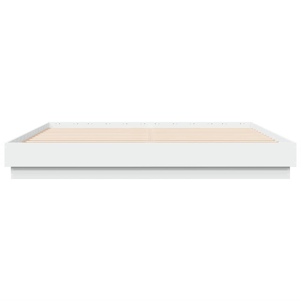 Bed Frame without Mattress 180x200 cm White