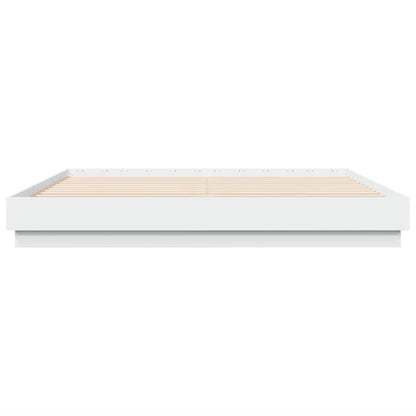 Bed Frame without Mattress 180x200 cm White