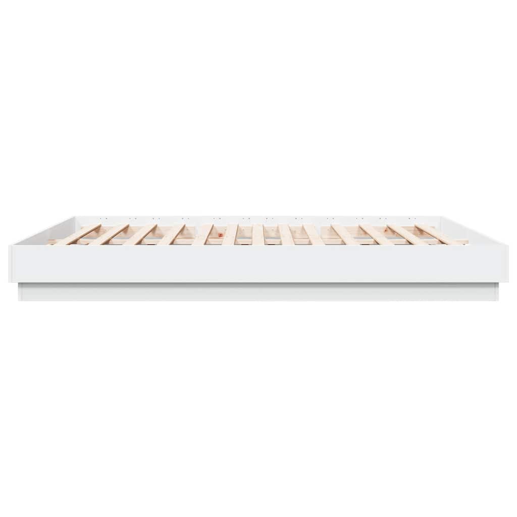 Bed Frame without Mattress 180x200 cm White