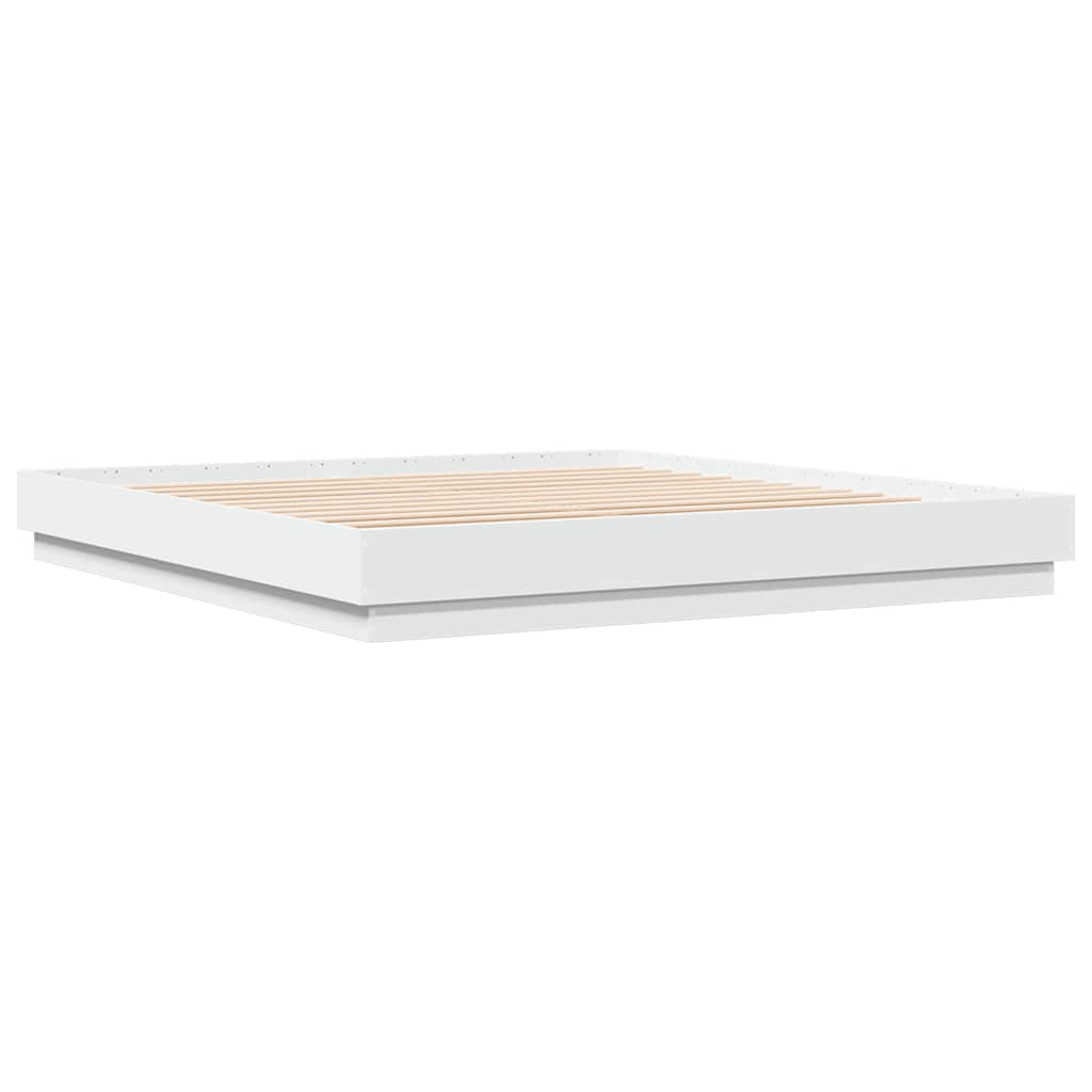 Bed Frame without Mattress 180x200 cm White