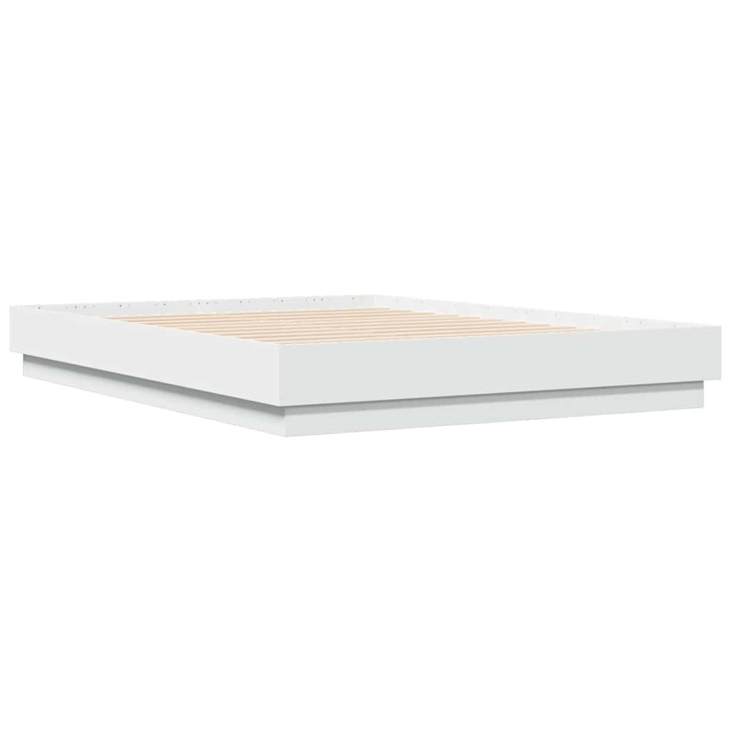 Bed Frame without Mattress 135x190 cm White