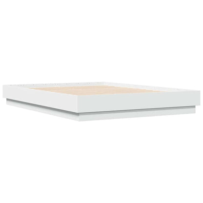 Bed Frame without Mattress 135x190 cm White