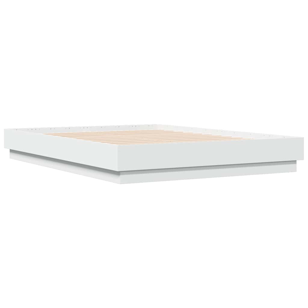 Bed Frame without Mattress 135x190 cm White