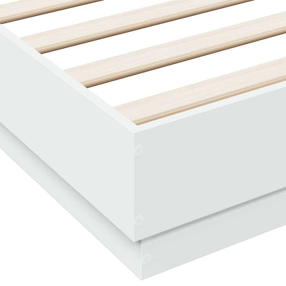 Bed Frame without Mattress 120x190 cm White